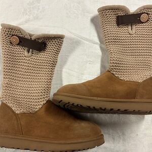 UGG SHAINA 1012534 CHESTNUT SIZE 8 WOMAN'S KNIT BOOTS